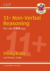 11+ CEM NonVerbal Reasoning Study Book with Parents Guide & Online Edition Paperback by CGP Books - CGP Books