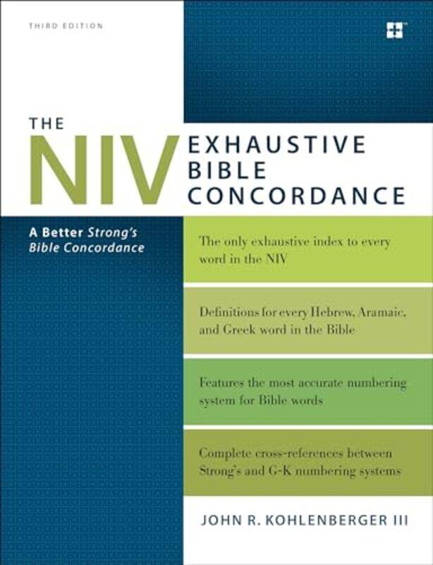 

The NIV Exhaustive Bible Concordance Third Edition by John Walker-Hardcover