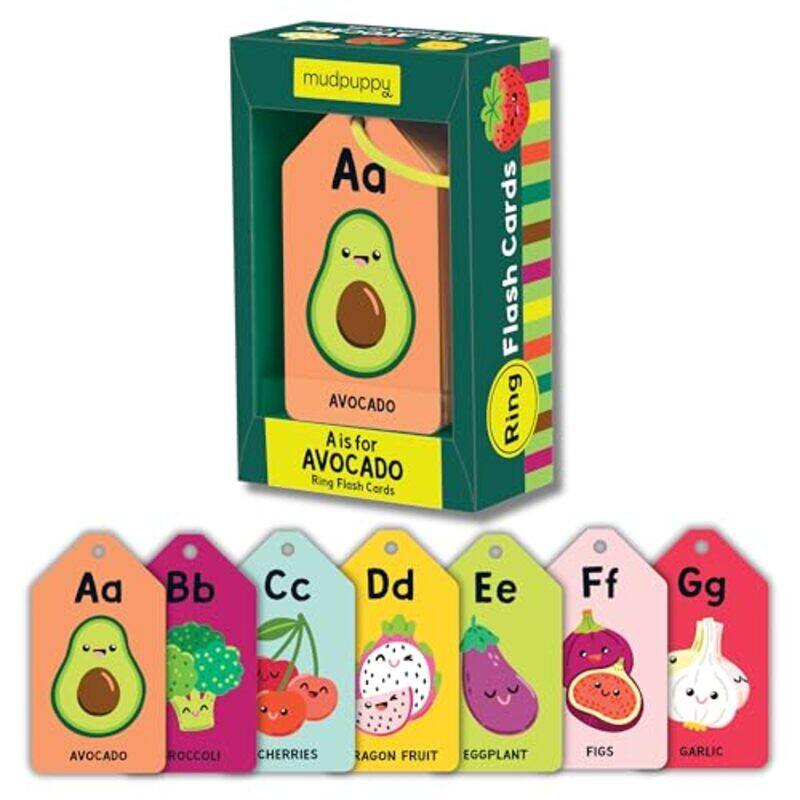 

A Is For Avocado Ring Flash Cards By Mudpuppy - Hardcover