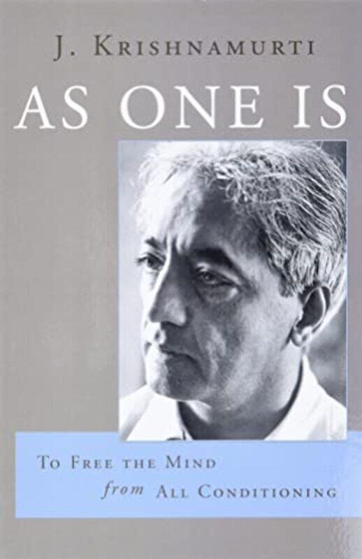

As One is by J J Krishnamurti Krishnamurti-Paperback