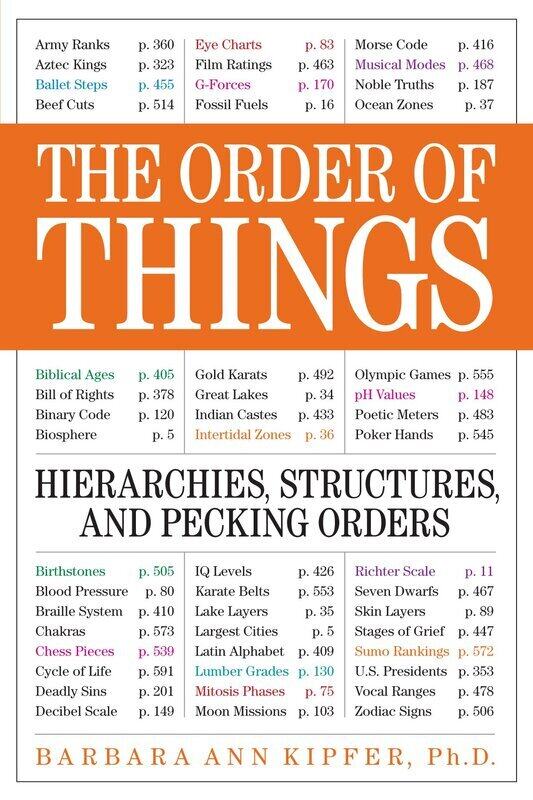 

The Order of Things: Hierarchies, Structures, and Pecking Orders, Paperback Book, By: Barbara Ann Kipfer
