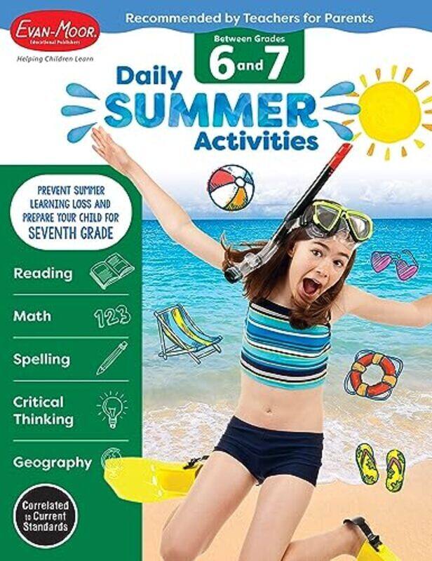 

Daily Summer Activities Between 6Th Grade And 7Th Grade Grade 6 7 Workbook Moving From 6Th Grad By Evan-Moor Corporation Paperback