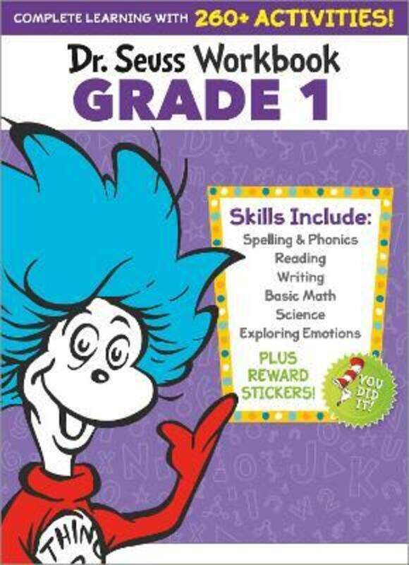 

Dr. Seuss Workbook: Grade 1: 260+ Fun Activities with Stickers and More! (Spelling, Phonics, Sight W.paperback,By :Dr. Seuss