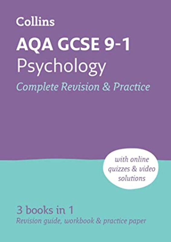 AQA GCSE 91 Psychology Complete Revision and Practice Ideal for home learning 2024 and 2025 exams by Collins GCSE Paperback