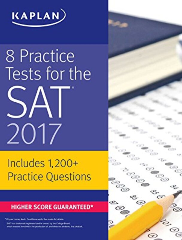 8 Practice Tests for the SAT 2017: 1,500+ SAT Practice Questions (Kaplan Test Prep), Paperback Book, By: Kaplan