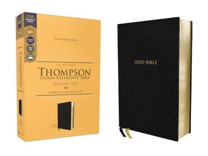 

Kjv Thompson Chainreference Bible Handy Size European Bonded Leather Black Red Letter Comfort by Thompson, Dr. Frank Charles - Paperback