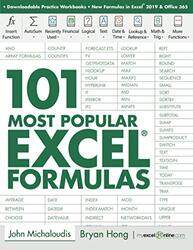 101 Most Popular Excel Formulas By Hong Bryan Michaloudis John Paperback