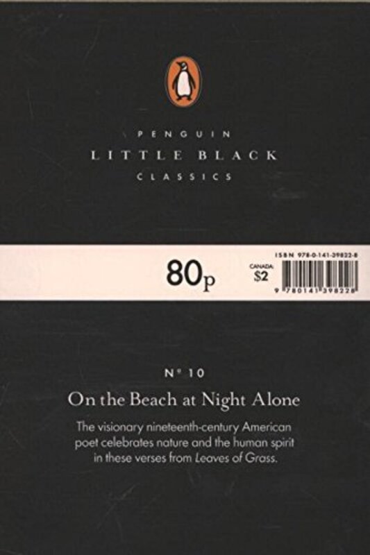 On The Beach at Night Alone (Little Black Classics), Paperback Book, By: Walt Whitman