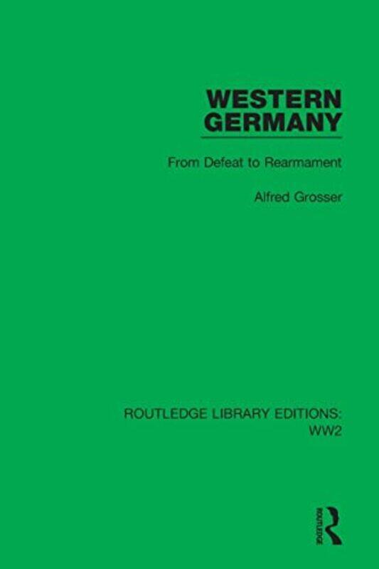 

Western Germany Paperback by Alfred Grosser