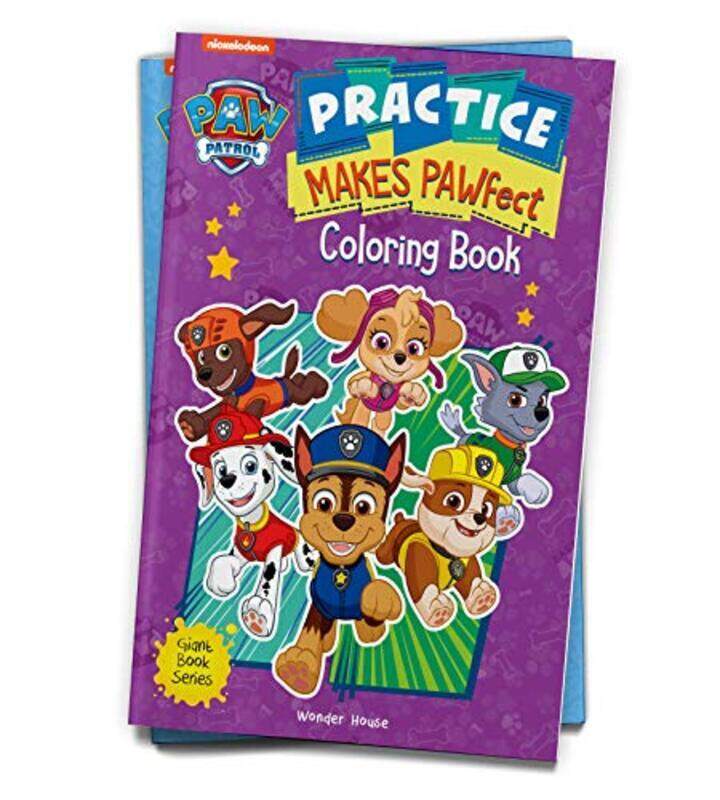 

Practice Makes PAWfect: Paw Patrol Giant Coloring Book For Kids Paperback by Wonder House Books
