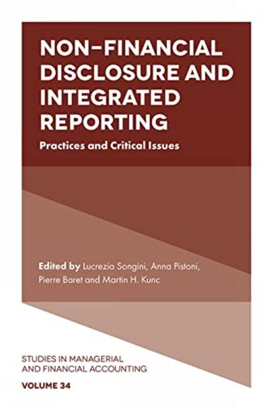 

Nonfinancial Disclosure And Integrated Reporting By Lucrezia University...Hardcover