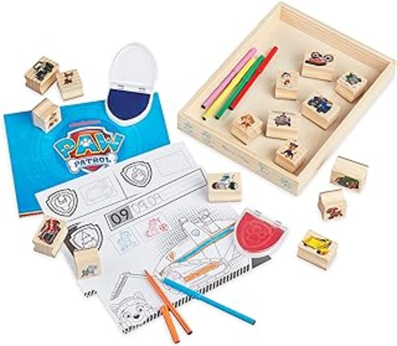 Paw Patrol Wooden Stamps Activity Set By Melissa & Doug -Paperback