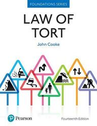 Law of Tort,Paperback, By:Cooke, John