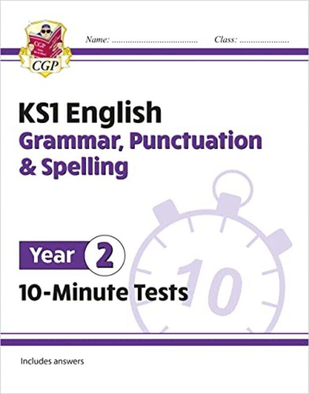 

Ks1 Year 2 English 10-Minute Tests: Grammar, Punctuation & Spelling By Cgp Books - Cgp Books Paperback