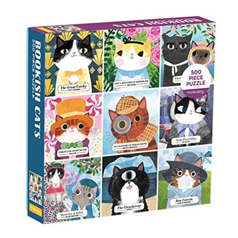 

Puz 500 Family Bookish Cats By Mudpuppy Paperback
