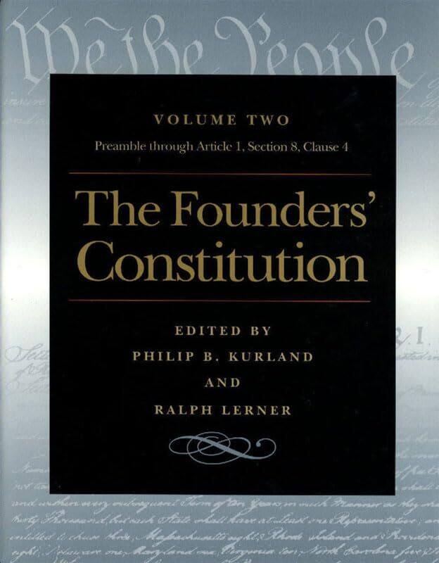 

Founders Constitution Volume 2 by Philip Kurland-Paperback