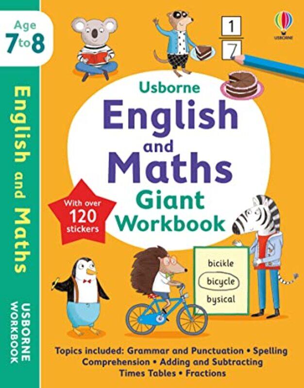 

Usborne English and Maths Giant Workbook 78 by Holly BathieJane BinghamCaroline YoungHannah EDITOR WatsonElisa Paganelli-Paperback