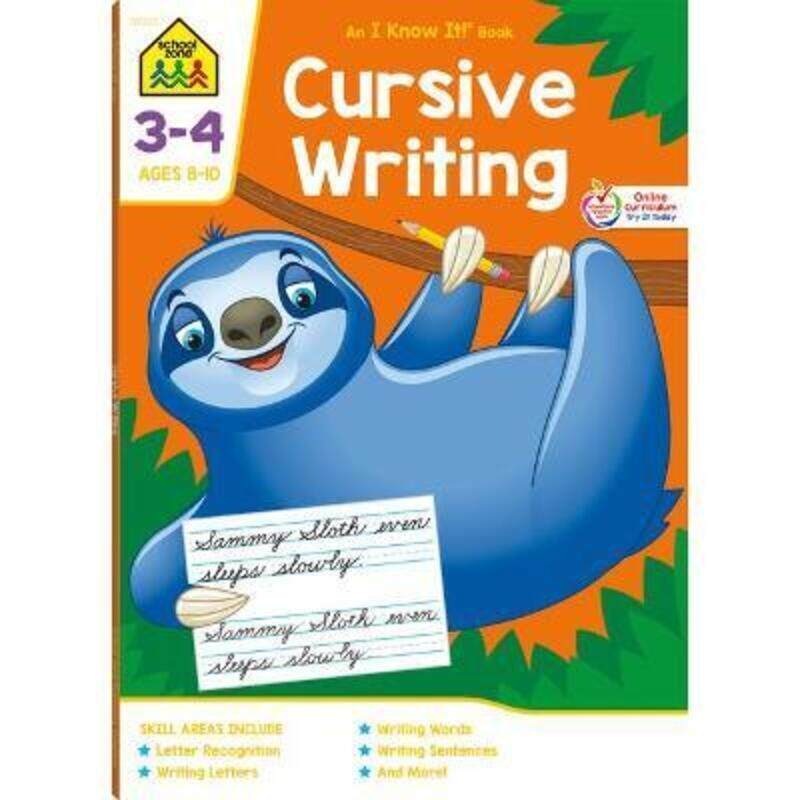 

Cursive Writing 3-4 Deluxe Edition Workbook.paperback,By :School Zone