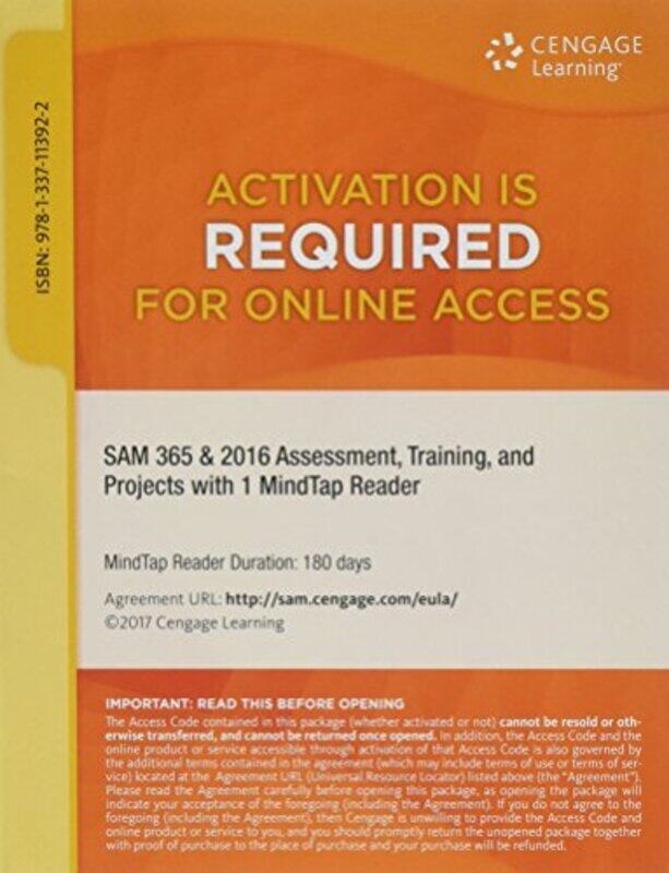 

Sam 365 And 2016 Assessments A Card by SAM-Paperback