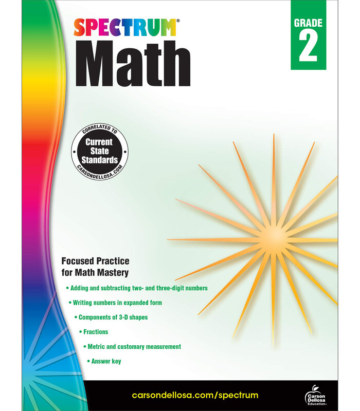 

Spectrum Math Workbook, Grade 2, Paperback Book, By: Spectrum