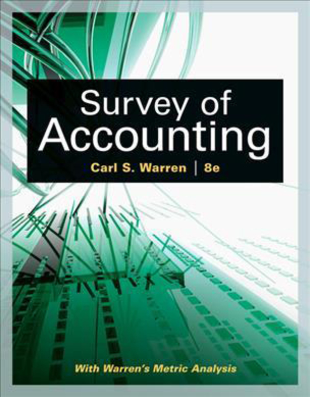 Survey of Accounting, Hardcover Book, By: Carl Warren