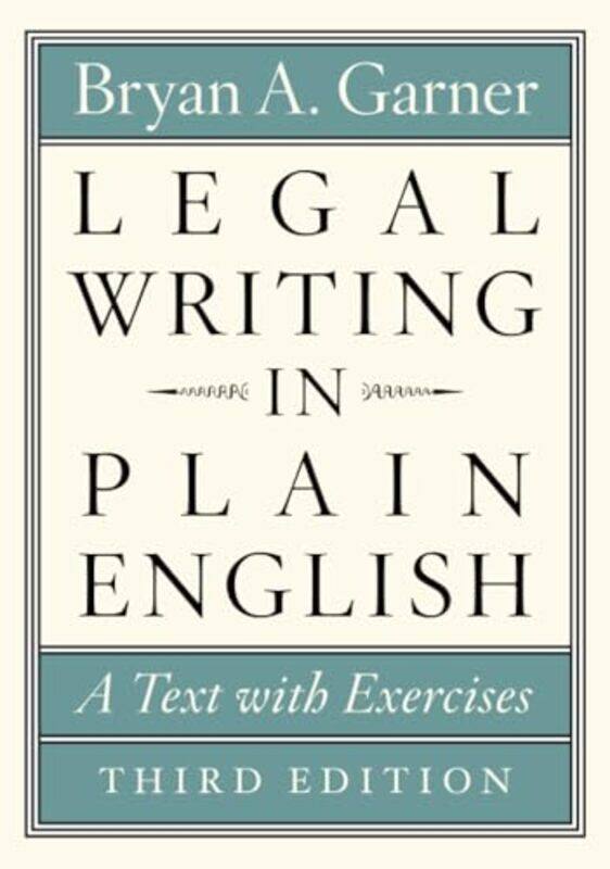 

Legal Writing in Plain English Third Edition by Dr Marilena Varnava-Paperback
