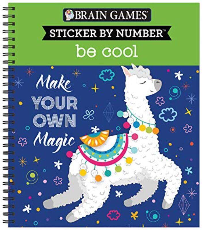 

Brain Games - Sticker by Number: Be Cool,Paperback by Publications International Ltd - New Seasons - Brain Games