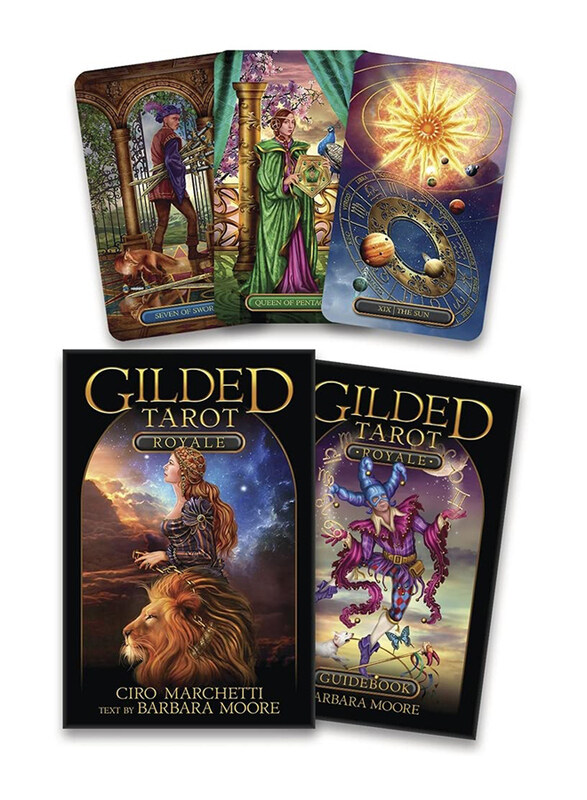 

Gilded Tarot Royale, Mixed Media: Card Deck & Book, By: Ciro Marchetti, Barbara Moore