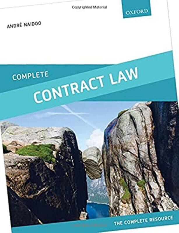 

Complete Contract Law by Andre Senior Lecturer, Leicester De Montfort Law School Naidoo-Paperback