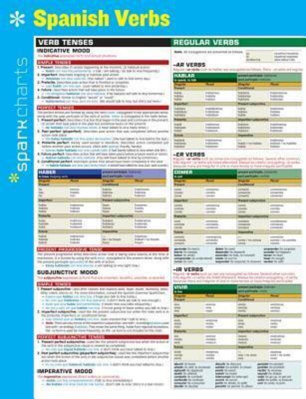 

Spanish Verbs SparkCharts,Hardcover,BySparkNotes