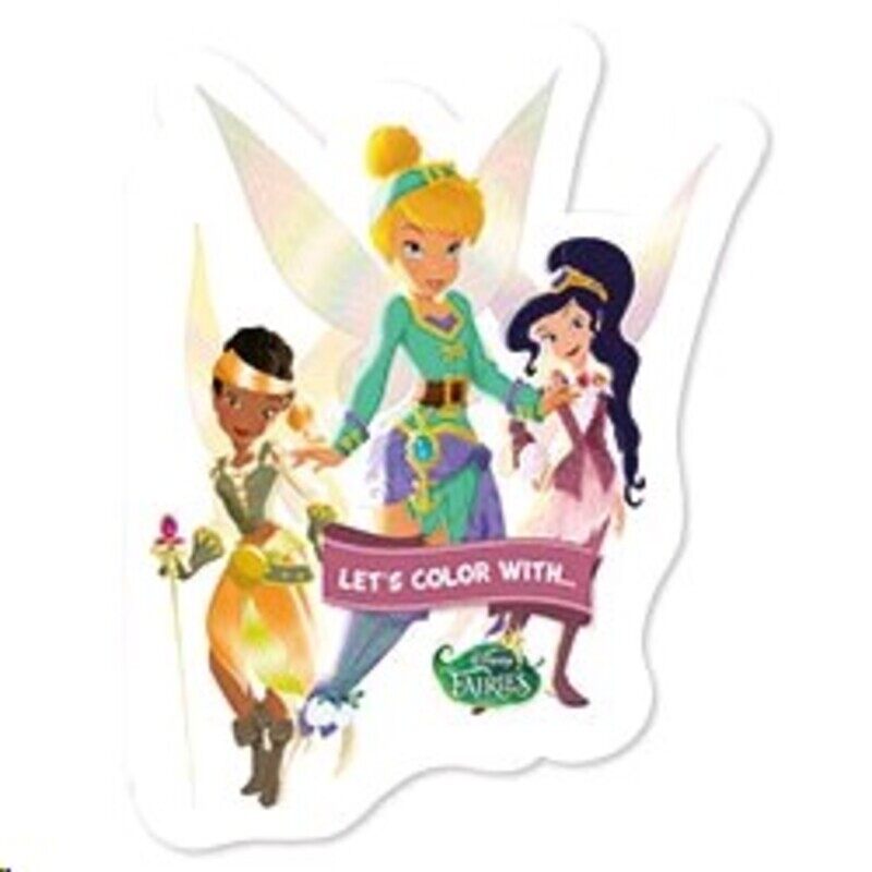 

Let's color with... Disney Fairies With Stickers, Paperback Book, By: Disney