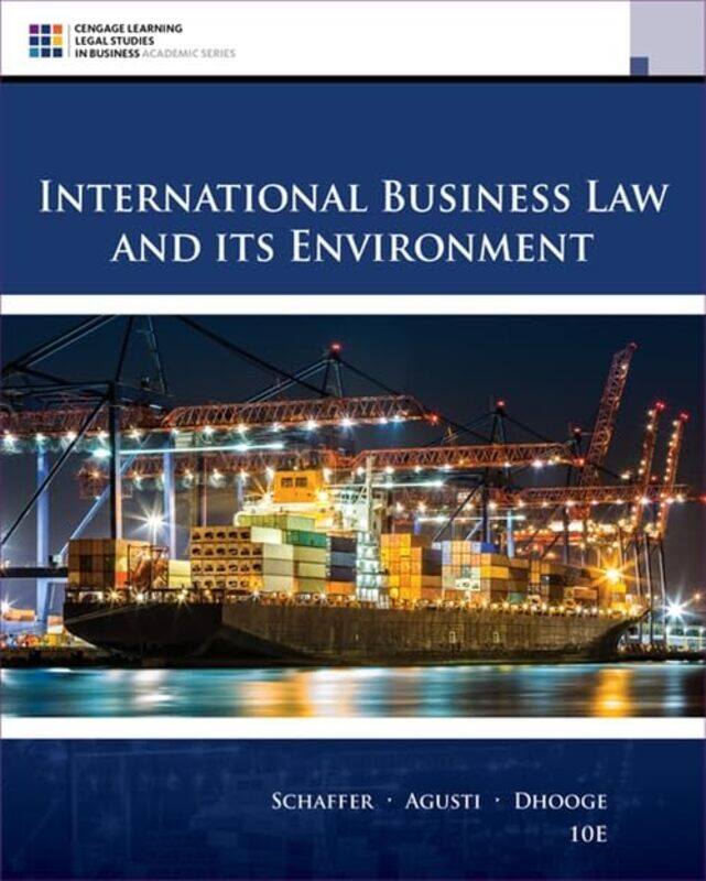 

International Business Law And Its Environment By Richard Professor E...Hardcover