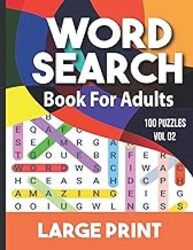 Word Search Book For Adults Word Search For Adults And Seniors With Big Challenging Puzzles For Rel by Design Heliopolitain Paperback