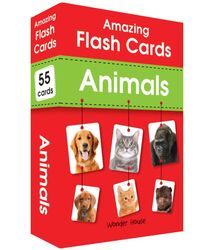 Amazing Flash Cards Animals: Early Development OF Preschool Toddler (54 Cards), Paperback Book, By: Wonder House Books