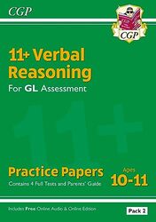 11+ Gl Verbal Reasoning Practice Papers Ages 1011 Pack 2 With Parents Guide & Online Ed by CGP Books - CGP Books -Paperback