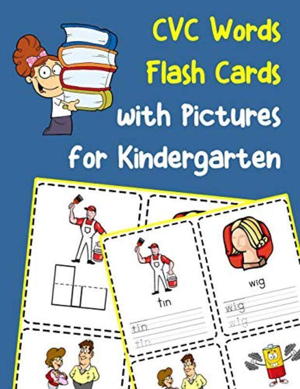 

CVC Words Flash Cards with Pictures for Kindergarten: Vowels and consonants missing word activity fl,Paperback,By:Griffi, Shani