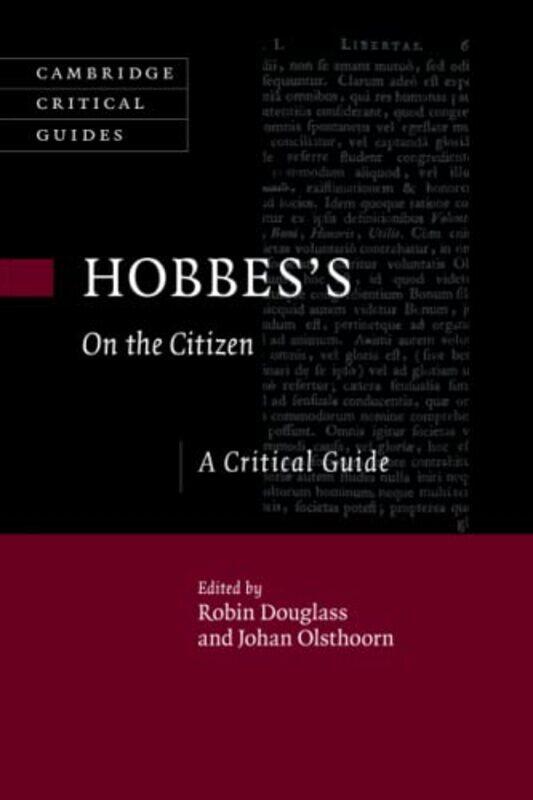 

Hobbess On The Citizen by Robin (King's College London) DouglassJohan (Universiteit van Amsterdam) Olsthoorn-Paperback