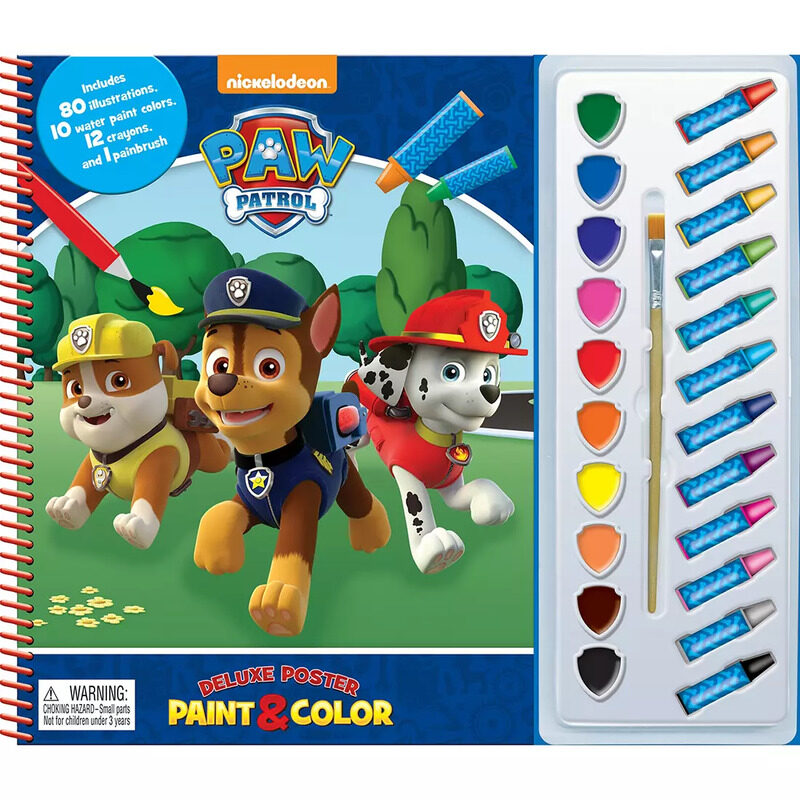 

Deluxe Poster Paint & Color: Paw Patrol, Paperback Book, By: Phidal Publishing Inc