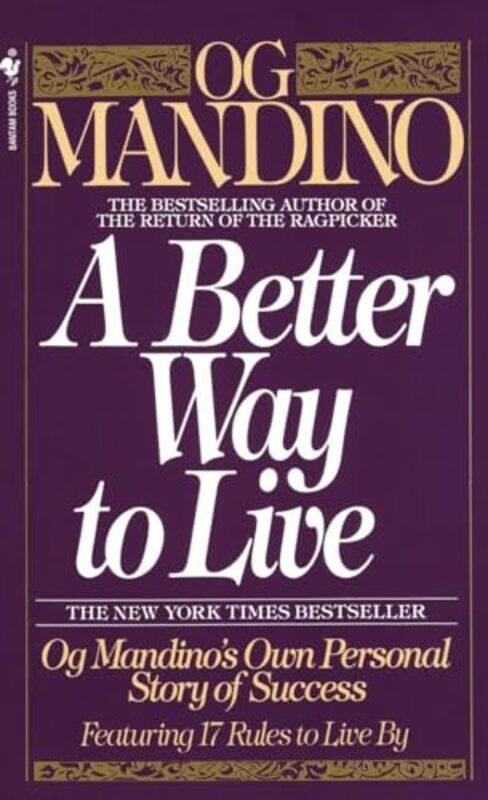 

Better Way To Live By Mandino Og - Paperback