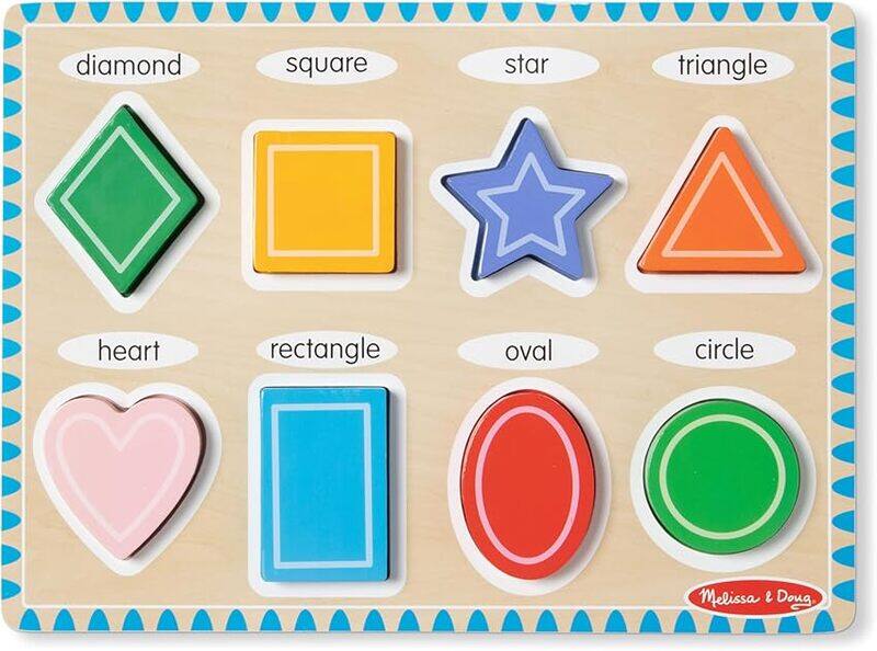 

Shapes Chunky Puzzle by Melissa & Doug..Paperback