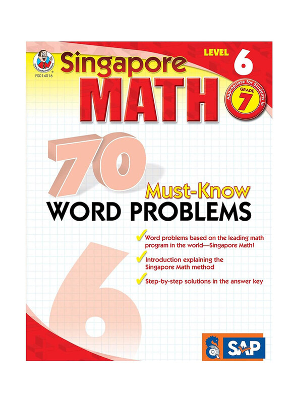 

Singapore Math 70 Must Know Word Problem Level 6 Grade 7, Paperback Book, By: Frank Schaffer Publications