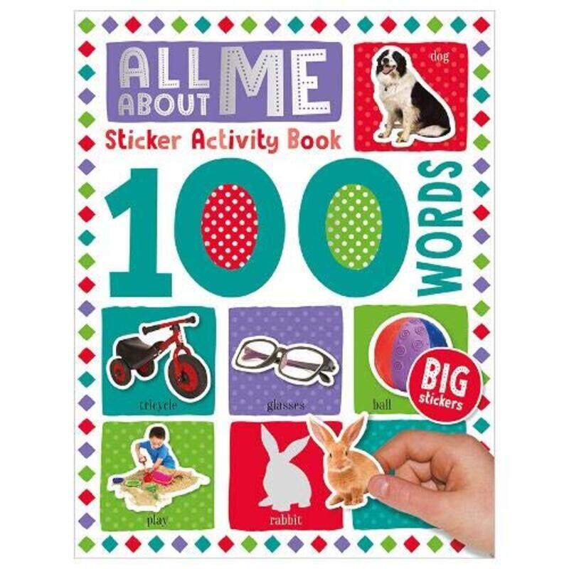 

100 Words All About Me Words Sticker Activity Book by Gwendolen -Paperback