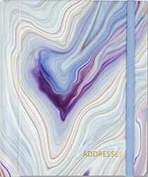 Lg Address Bk Blue Agate,Paperback,By:Peter Pauper Press, Inc