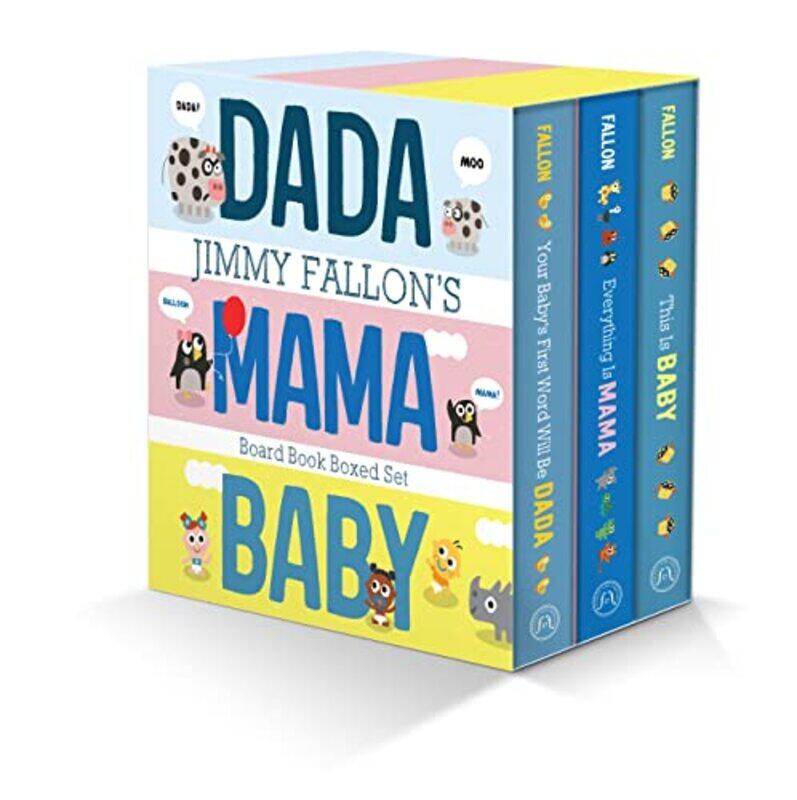 

Jimmy Fallons Dada Mama And Baby Board Book Boxed Set by Fallon, Jimmy - Ordonez, Miguel - Roberto, Anna - Paperback