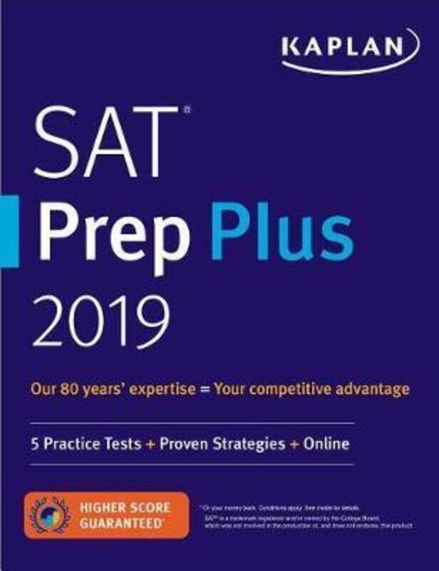 

SAT Prep Plus 2019: 5 Practice Tests + Proven Strategies + Online.paperback,By :Kaplan Test Prep