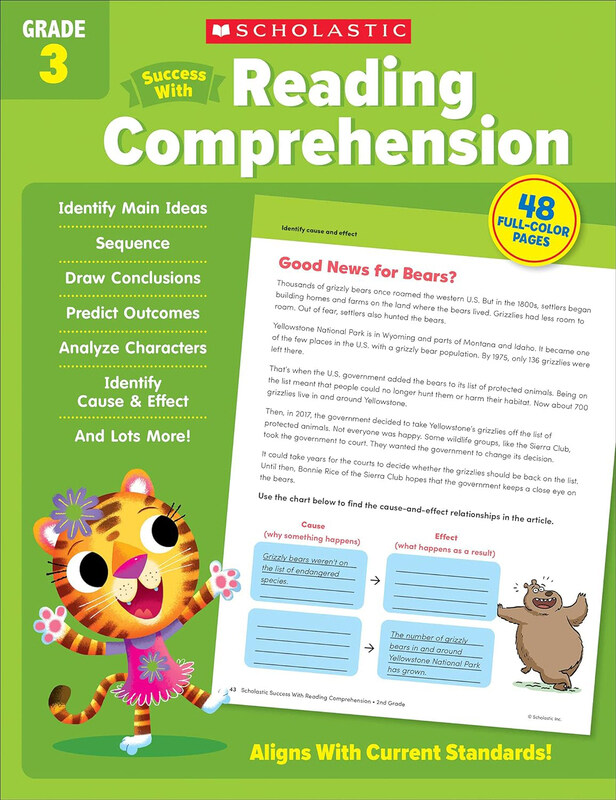 

Scholastic Success with Reading Comprehension Grade 3 Workbook, Paperback Book, By: Scholastic Teaching Resources