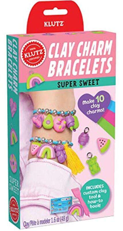 

Clay Charm Bracelets: Super Sweet,Paperback by Klutz