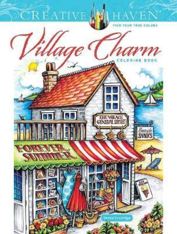 

Creative Haven Village Charm Coloring Book