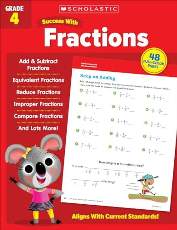 

Scholastic Success W Fractions Grade 4 By Scholastic Teaching - Paperback