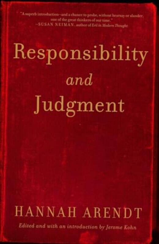 

Responsibility and Judgment by Hannah Arendt-Paperback